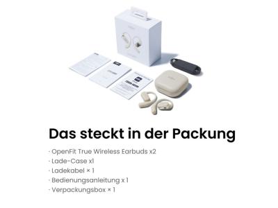 Shokz OpenFit Beige Produktbild 1