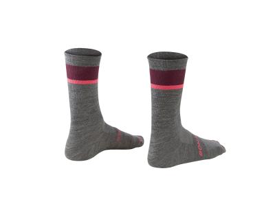 Bontrager Socke Bontrager Race Crew Wool M (40-42) Grey/Mulb Produktbild 1