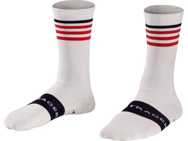 Bontrager Socke Bontrager Race Crew XL (44&nbsp;-&nbsp;46) White Strip