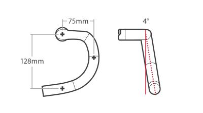 Bontrager Lenker Bontrager Pro IsoCore VR-SF Road 31,8mm 38c Produktbild 3