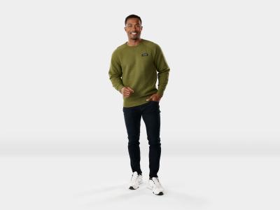 Trek Oberteil Trek Quilted Crewneck L Olive Produktbild 2