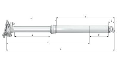 Bontrager Sattelst. BNT Line Dropper 125mm Federw. 31,6mm Bl Produktbild 3