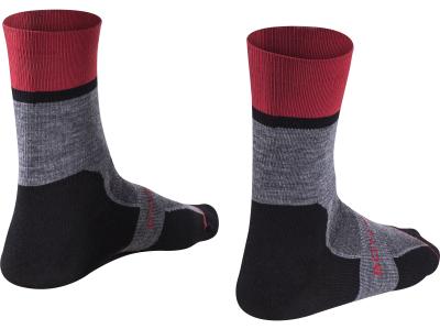 Bontrager Socke Bontrager Race Crew Wool L (43-45) Mars Red Produktbild 1