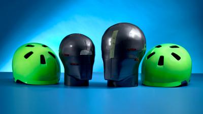 Bontrager Helm Bontrager Jet WaveCel Youth Vis Green/Royal C Produktbild 9