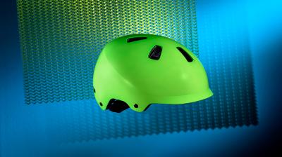 Bontrager Helm Bontrager Jet WaveCel Youth Vis Green/Royal C Produktbild 6