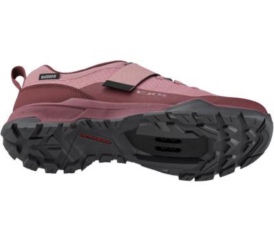 SHIMANO SHIMANO Fahrradschuhe EX500W Damen Touring SPD Gr&ouml;&szlig;e 38 Damenleisten Rot Produktbild 3