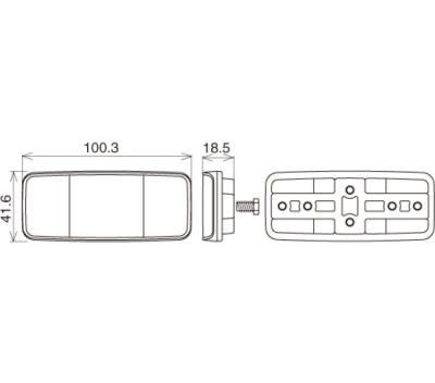 CATEYE CATEYE Reflektoren R&uuml;ckstrahler RR-395 BTR Produktbild 1