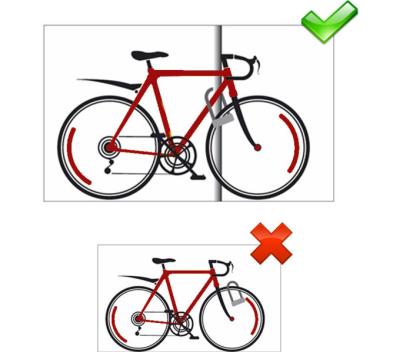 Master Lock B&uuml;gelschloss 8195LW Grau 13 mm x 280 mm x 110 mm Schl&uuml;ssel Produktbild 3