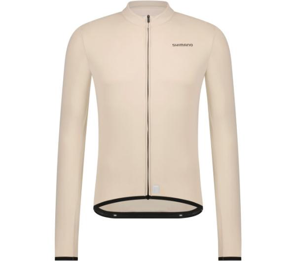 SHIMANO VERTEX Thermal Long Sleeve Jersey Beige XL