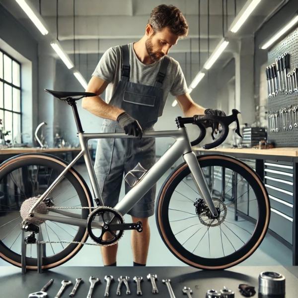 Inspektion Fahrrad Silber